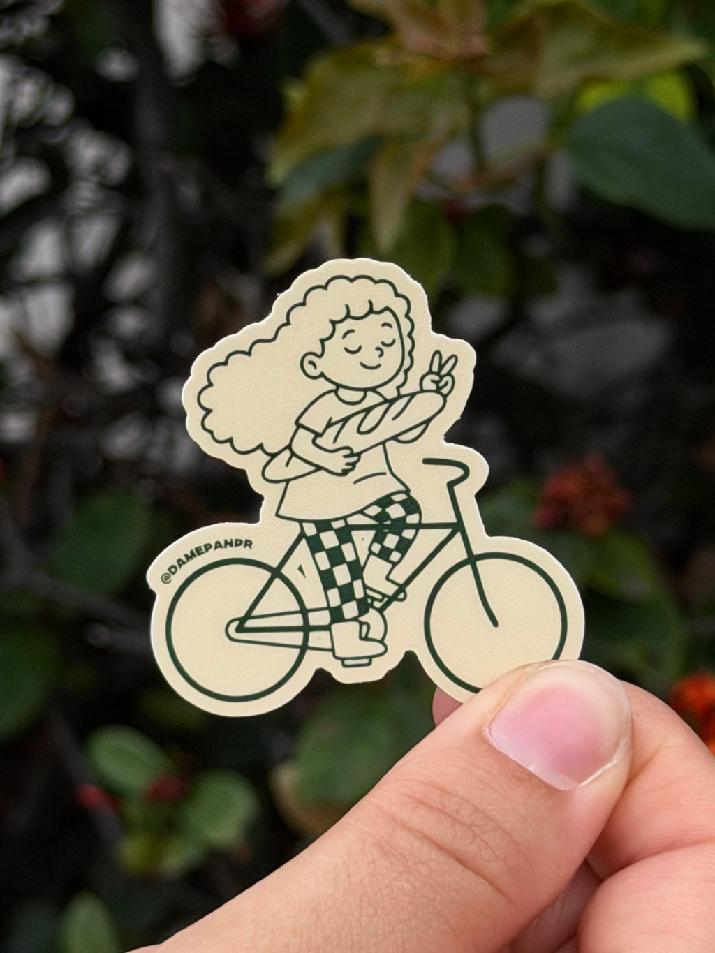 BICI DAME PAN MINI STICKER