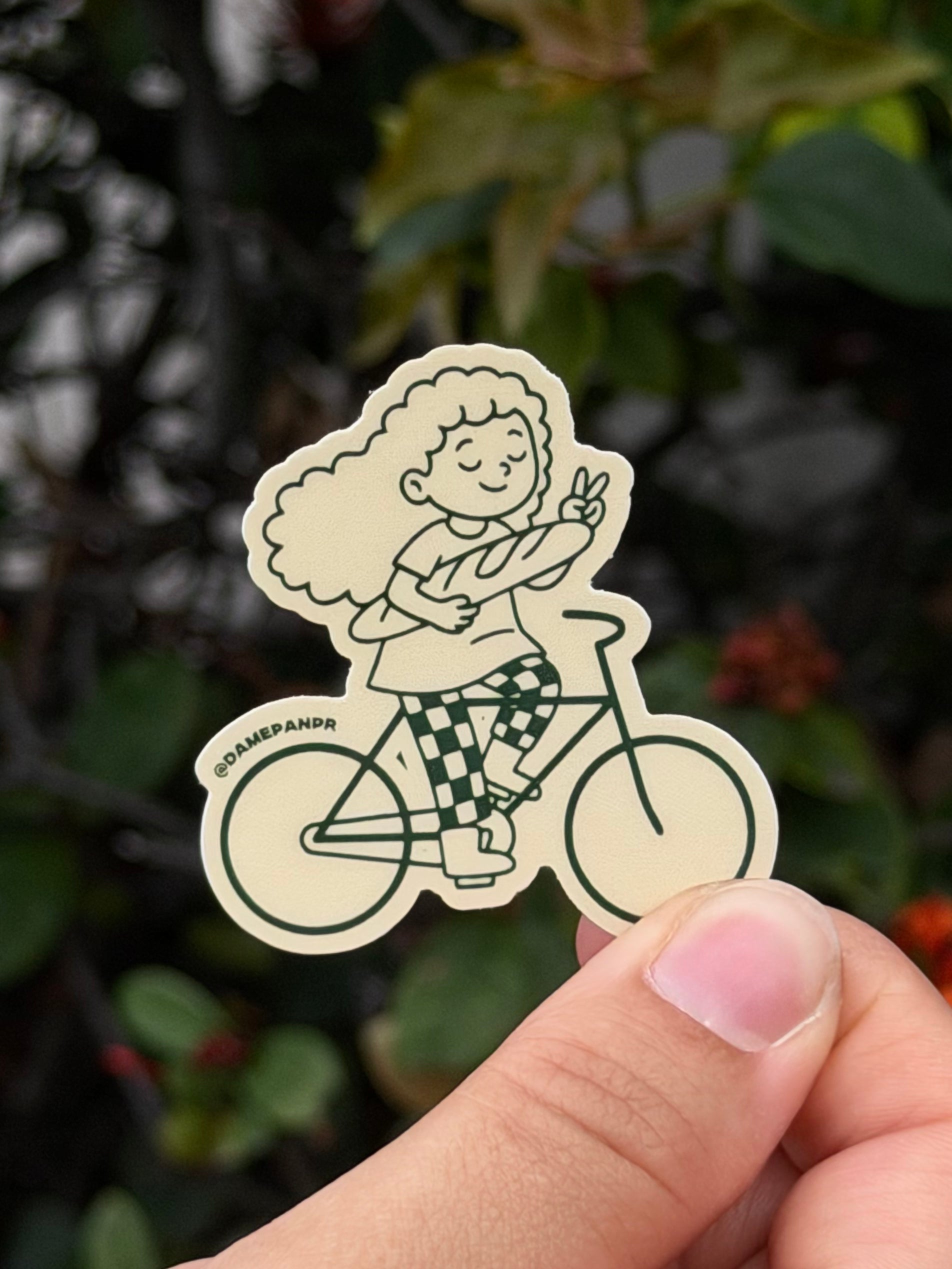 BICI DAME PAN MINI STICKER